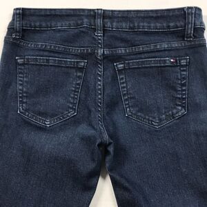 TOMMY HILFIGER Classic Boot Jeans Frayed Hem Womens Size 0 Wide Leg Flared Denim